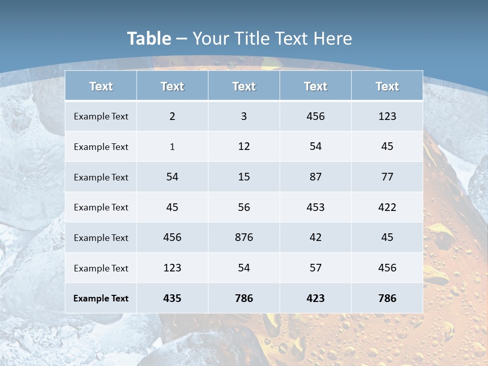 Ice Cold Beer PowerPoint Template