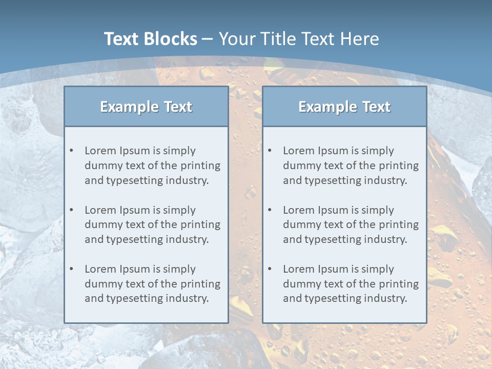 Ice Cold Beer PowerPoint Template
