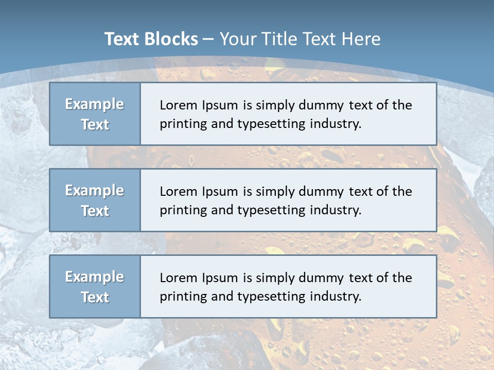 Ice Cold Beer PowerPoint Template