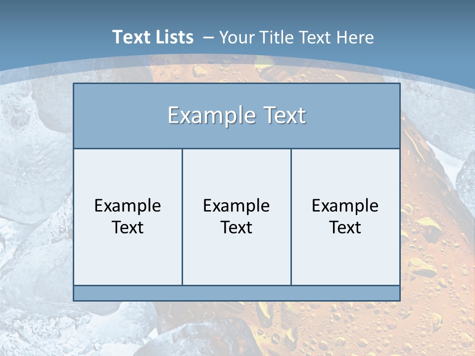 Ice Cold Beer PowerPoint Template
