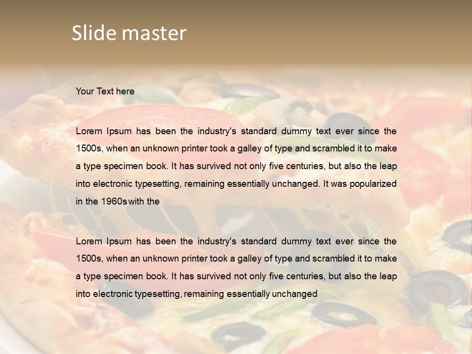 Fresh Pizza PowerPoint Template