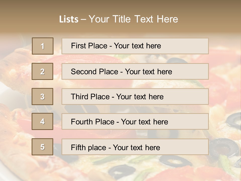 Fresh Pizza PowerPoint Template