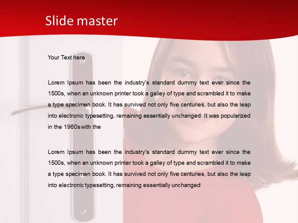 Attractive Female Woman PowerPoint Template