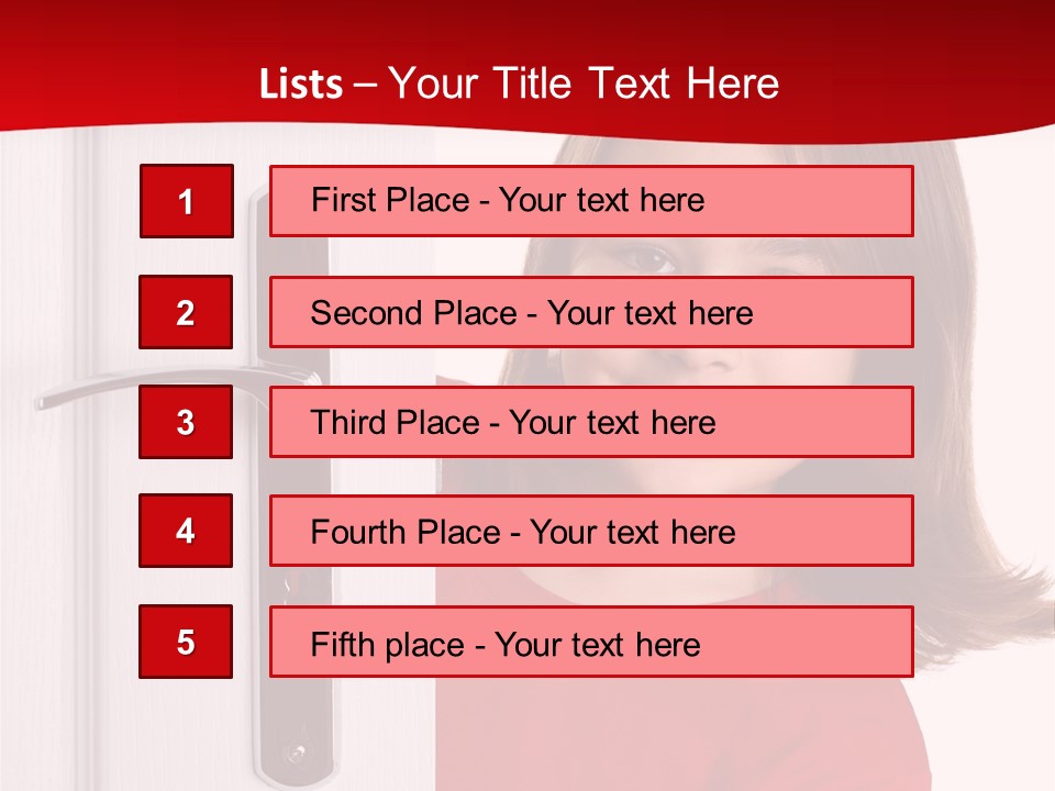 Attractive Female Woman PowerPoint Template