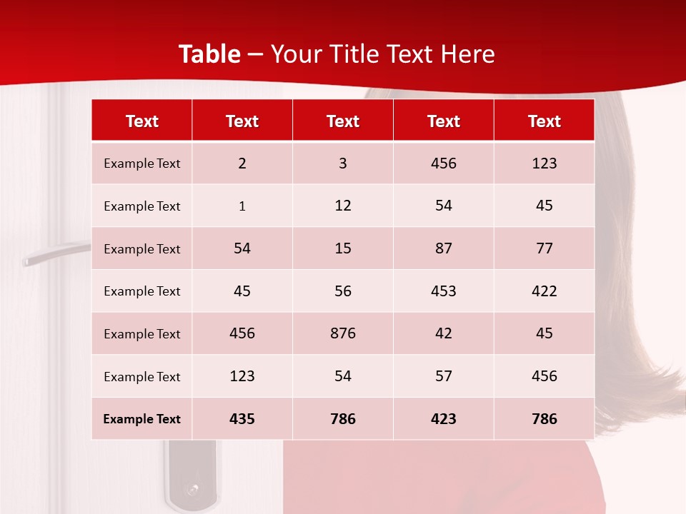 Attractive Female Woman PowerPoint Template