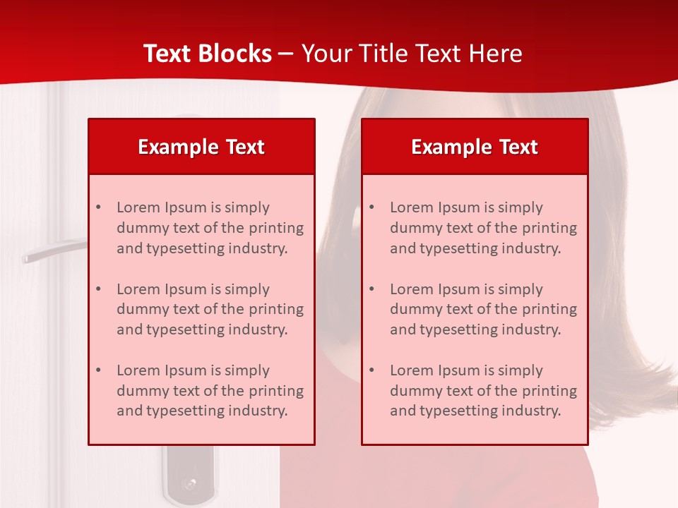 Attractive Female Woman PowerPoint Template