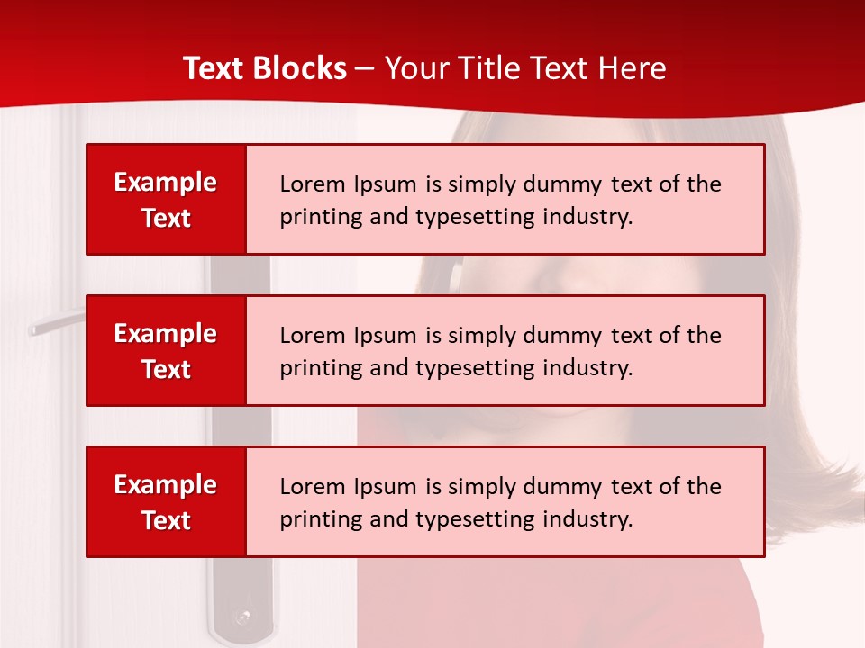 Attractive Female Woman PowerPoint Template
