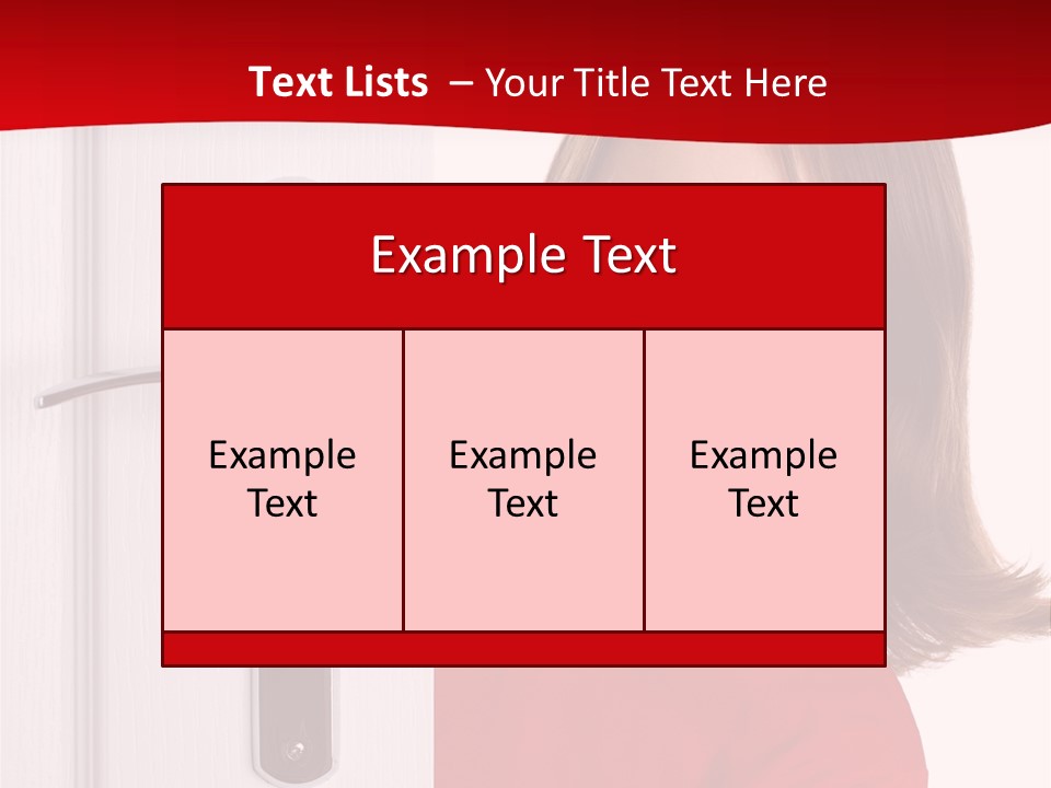 Attractive Female Woman PowerPoint Template