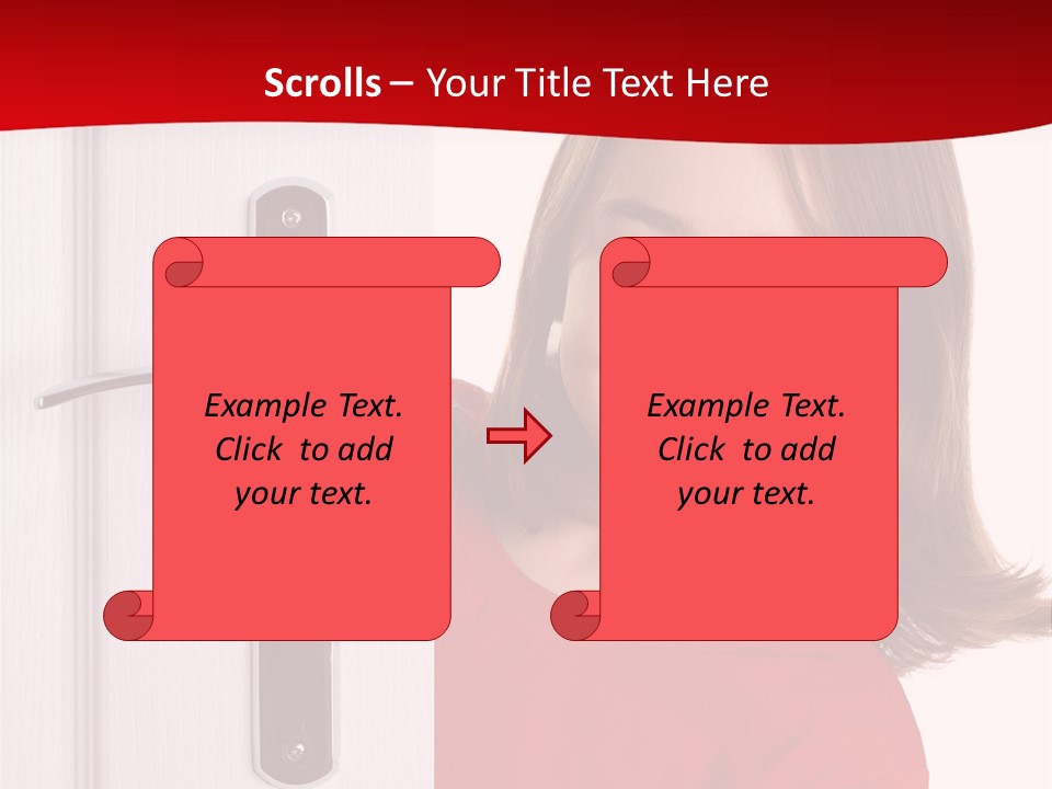 Attractive Female Woman PowerPoint Template