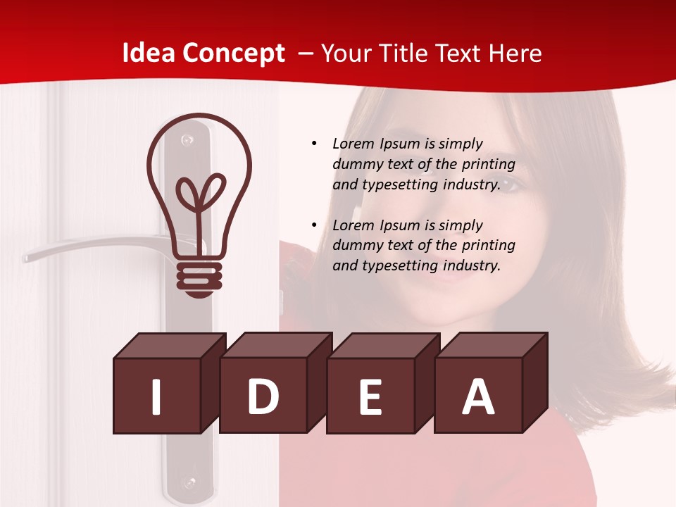 Attractive Female Woman PowerPoint Template