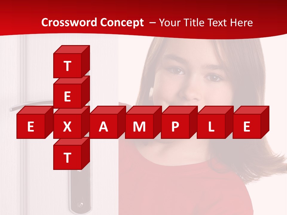 Attractive Female Woman PowerPoint Template