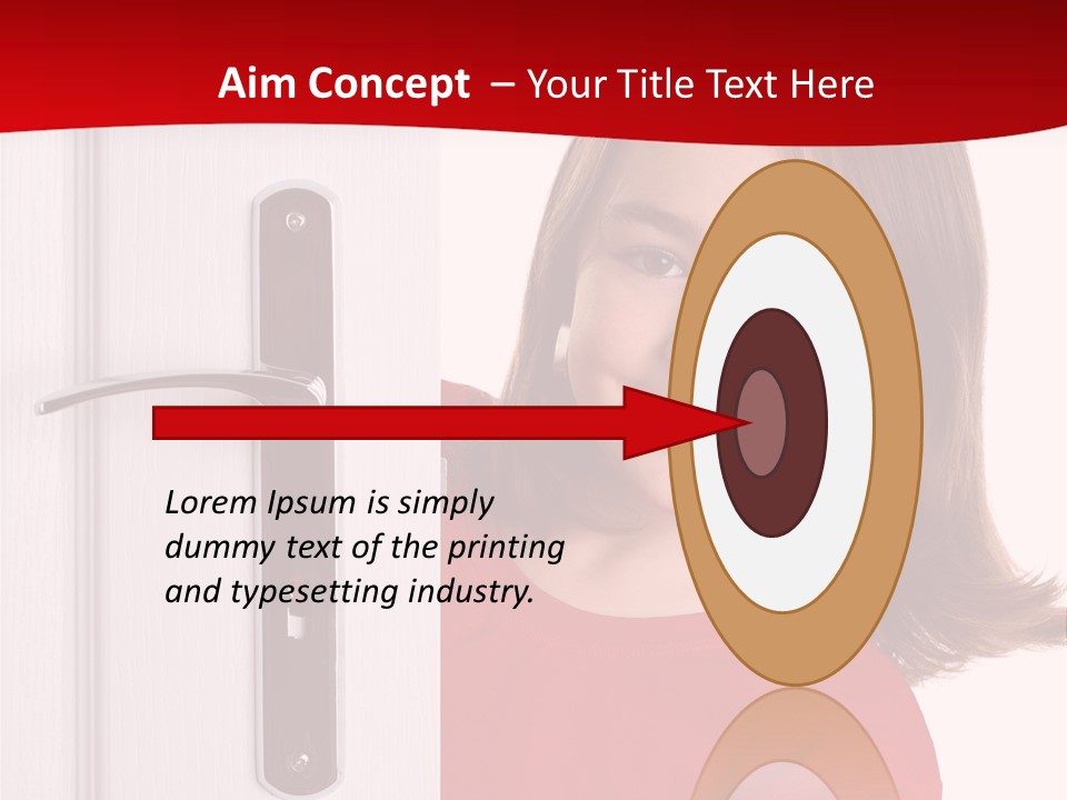 Attractive Female Woman PowerPoint Template