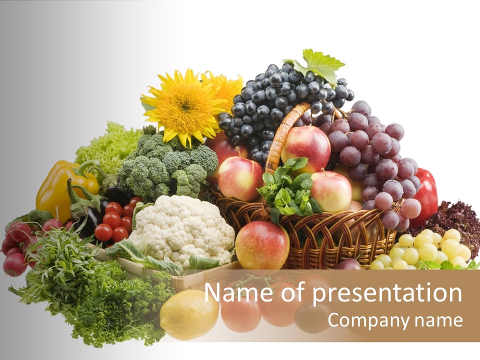 Fruits And Vegetables PowerPoint Template