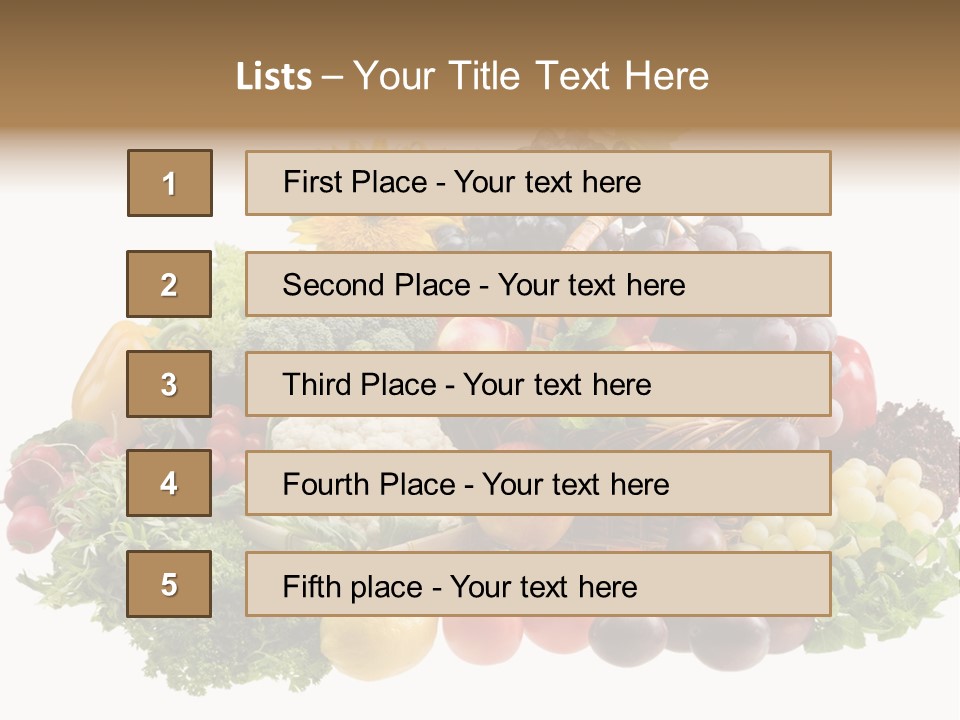 Fruits And Vegetables PowerPoint Template