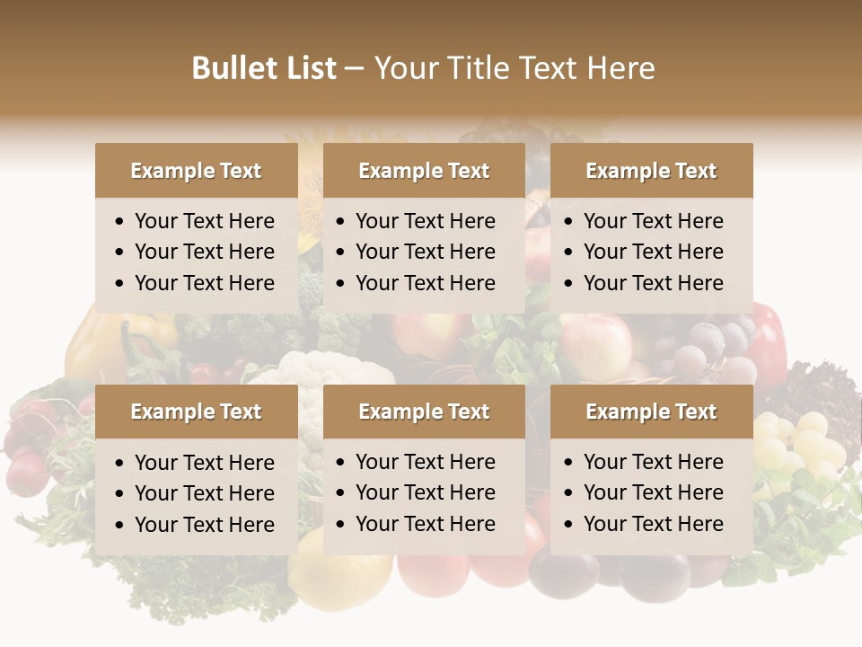 Fruits And Vegetables PowerPoint Template