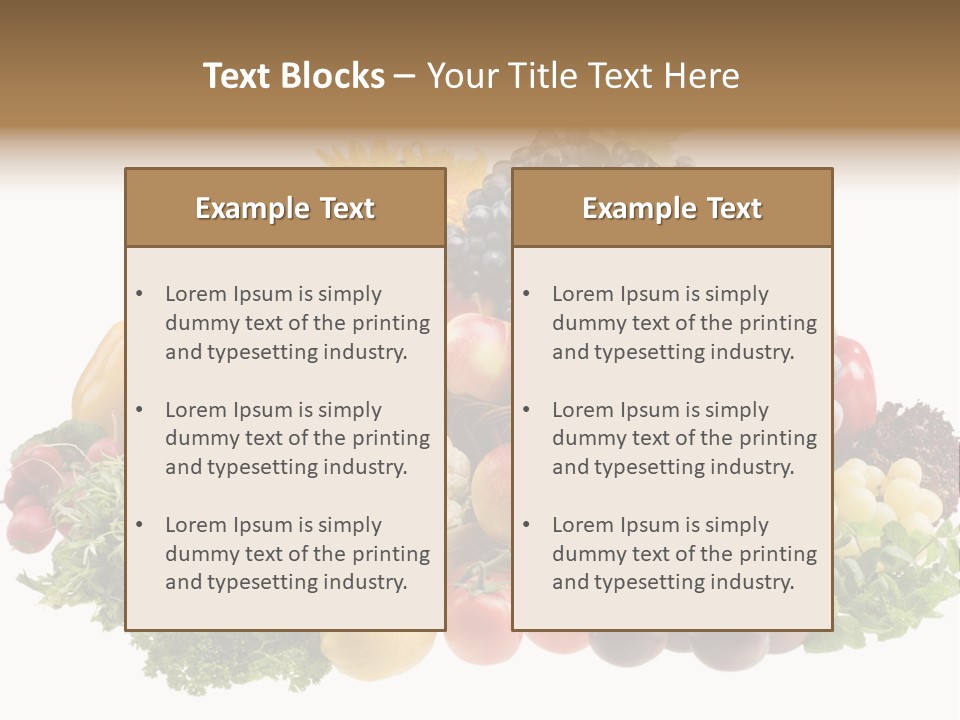 Fruits And Vegetables PowerPoint Template
