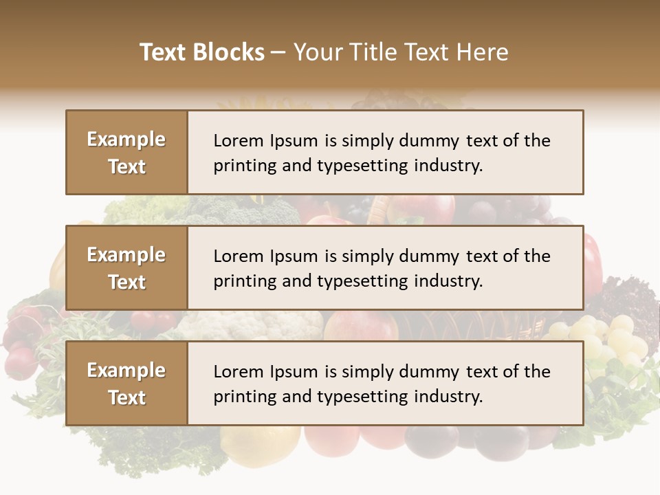 Fruits And Vegetables PowerPoint Template