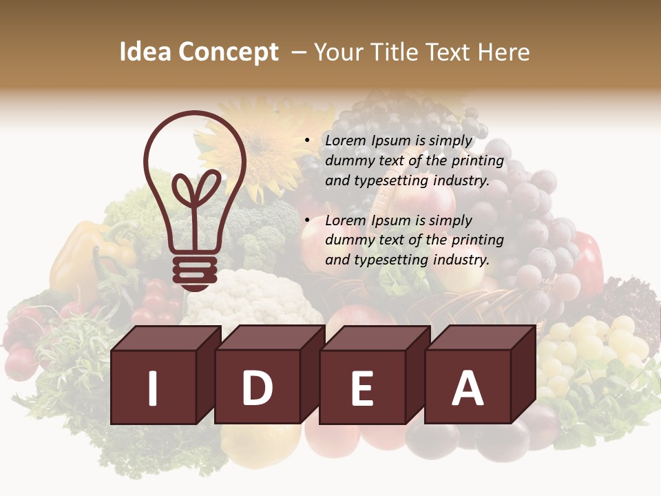 Fruits And Vegetables PowerPoint Template