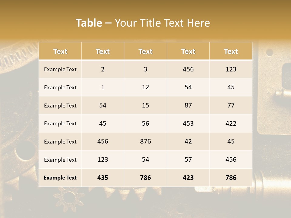 Old Mechanism PowerPoint Template