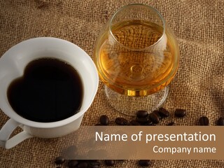 Brandy And Coffee PowerPoint Template