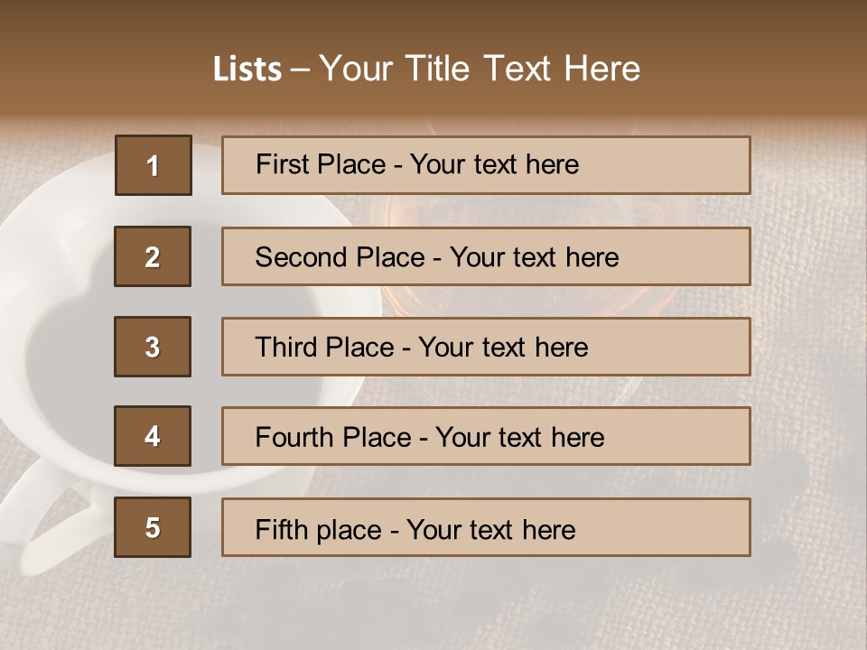 Brandy And Coffee PowerPoint Template