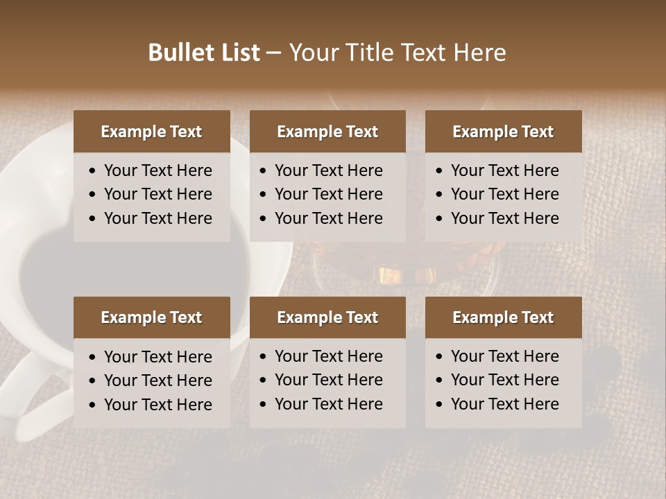 Brandy And Coffee PowerPoint Template