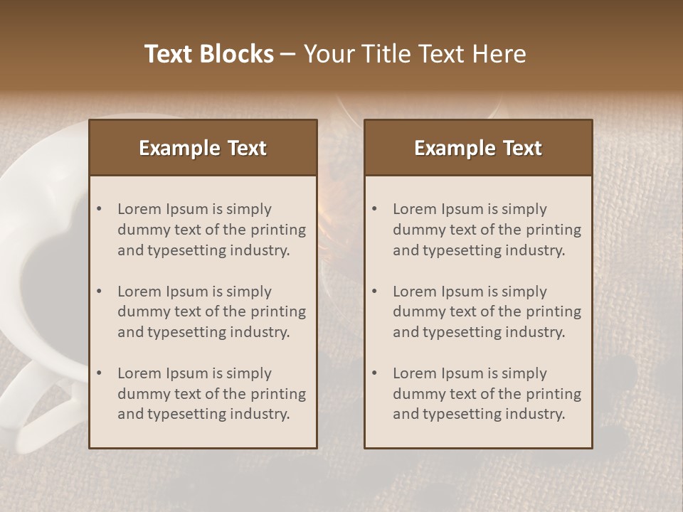 Brandy And Coffee PowerPoint Template