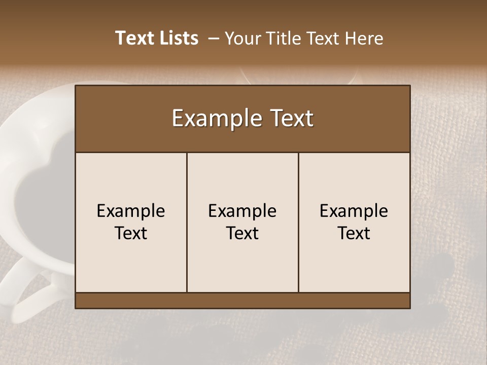 Brandy And Coffee PowerPoint Template