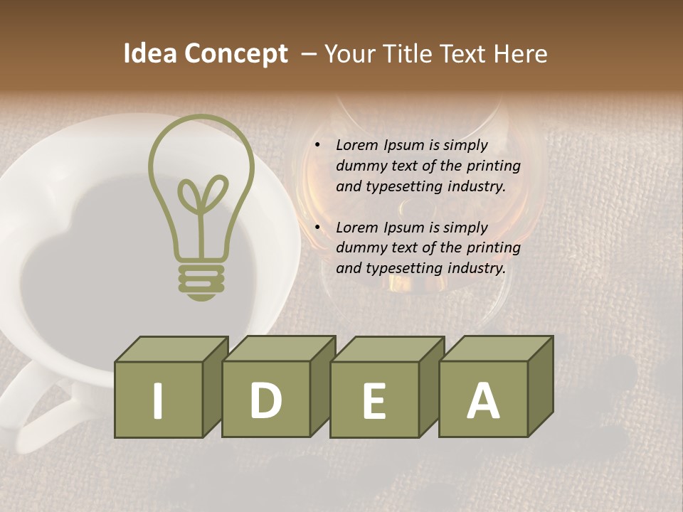 Brandy And Coffee PowerPoint Template