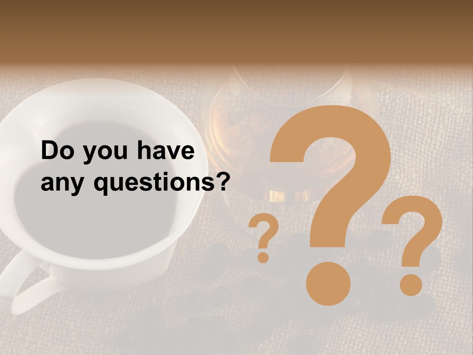 Brandy And Coffee PowerPoint Template