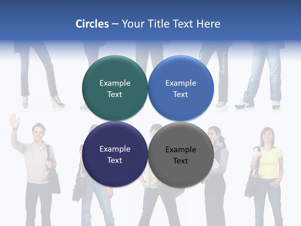 Students White Background PowerPoint Template