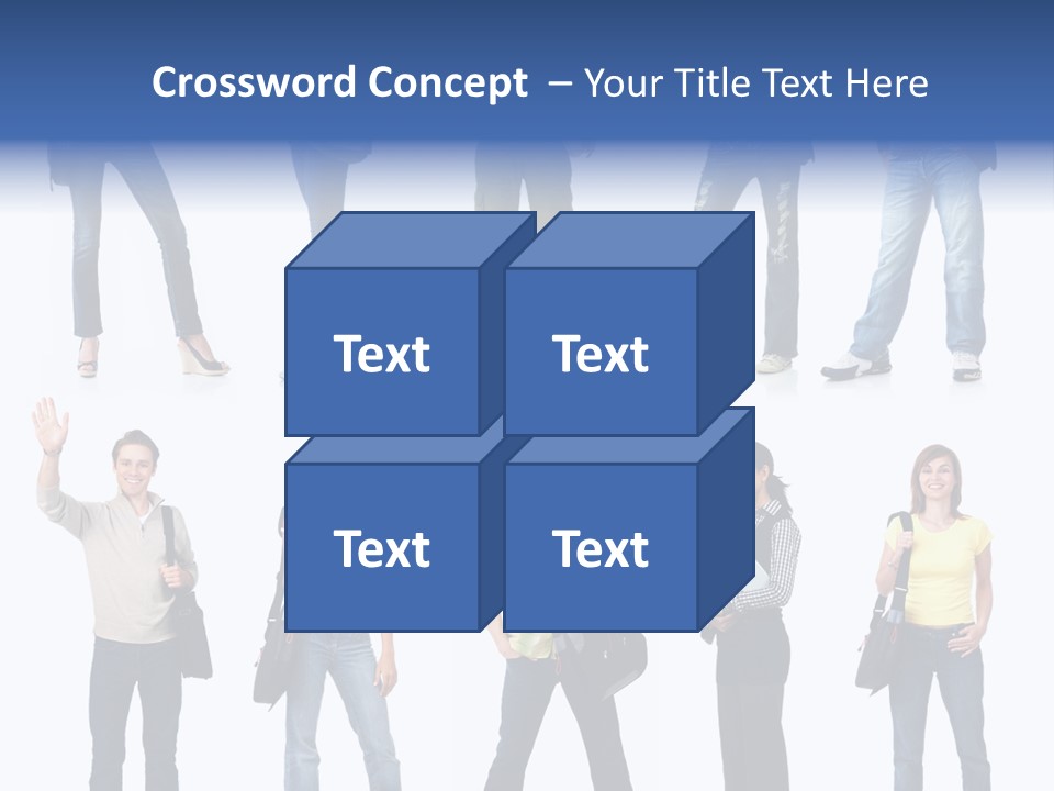 Students White Background PowerPoint Template