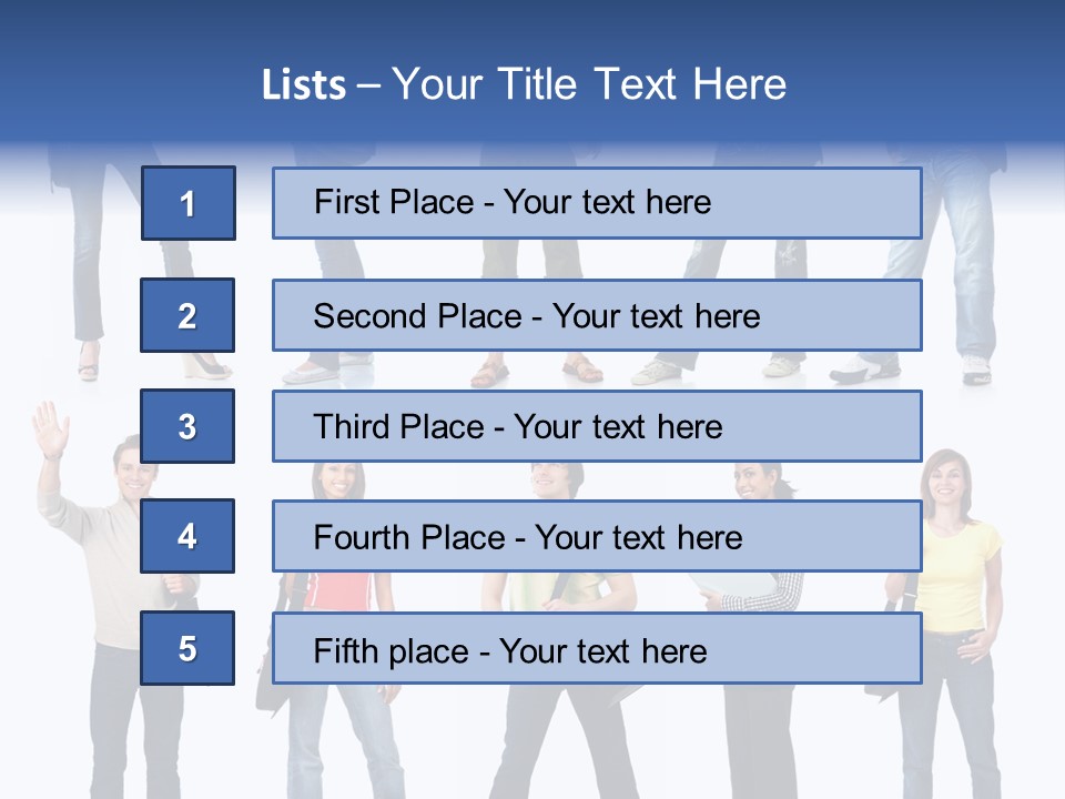 Students White Background PowerPoint Template