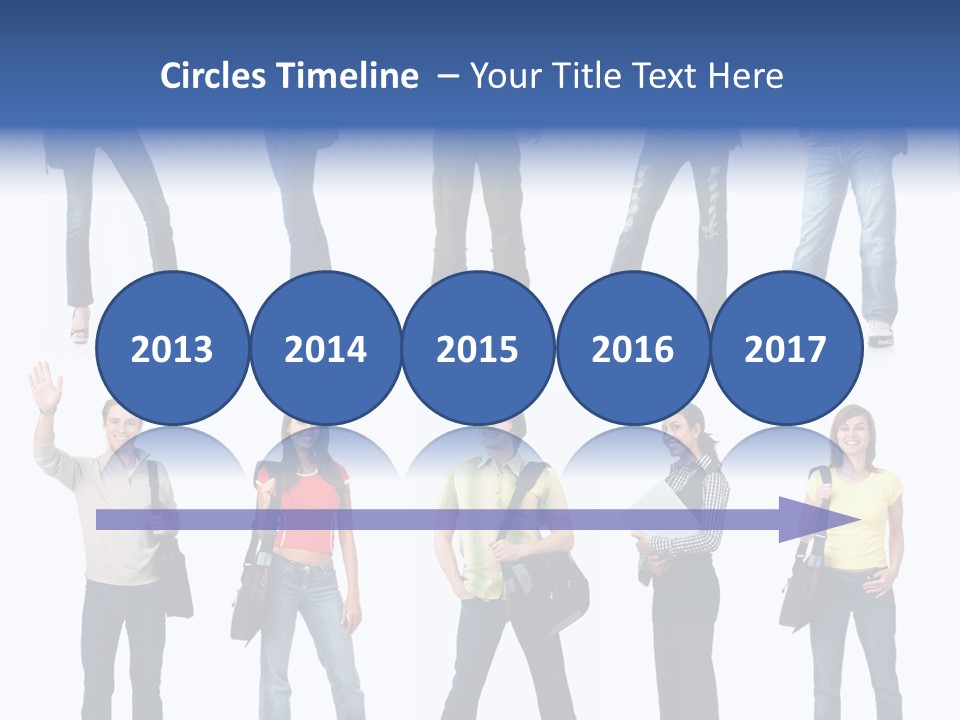 Students White Background PowerPoint Template