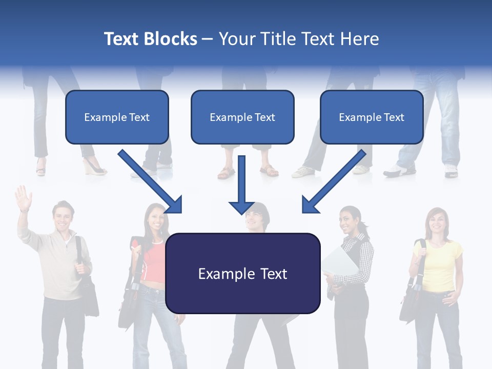 Students White Background PowerPoint Template