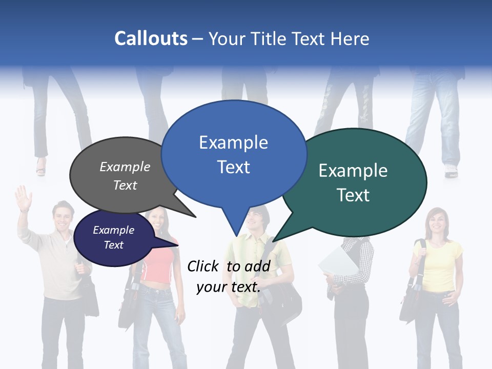 Students White Background PowerPoint Template