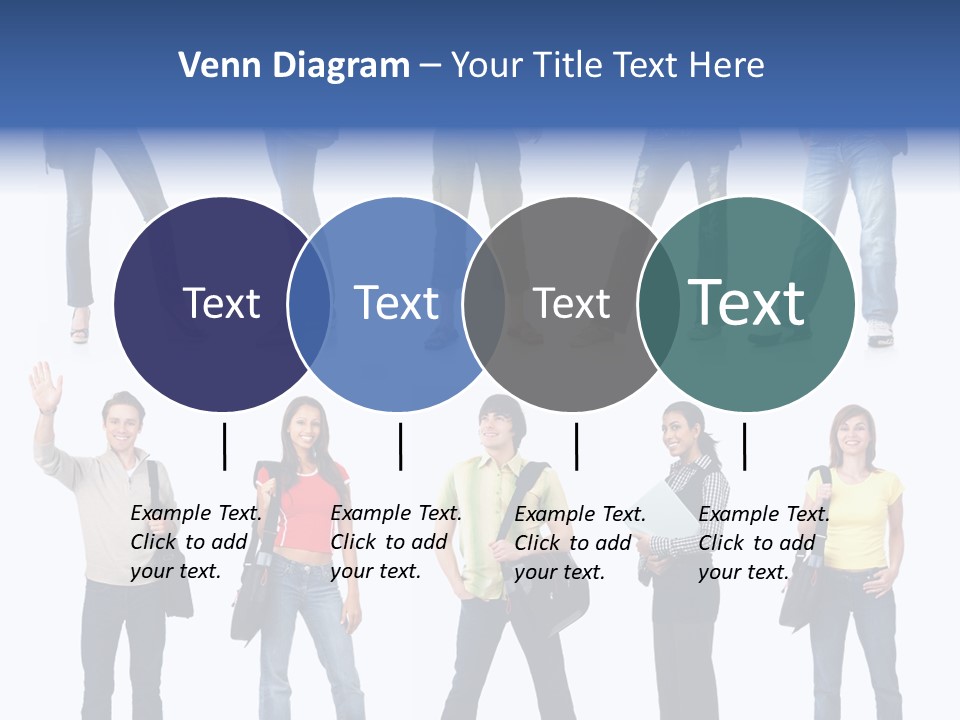 Students White Background PowerPoint Template
