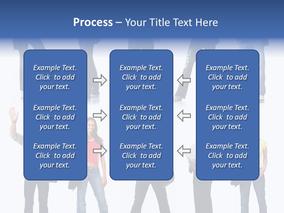 Students White Background PowerPoint Template