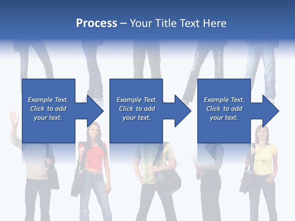 Students White Background PowerPoint Template