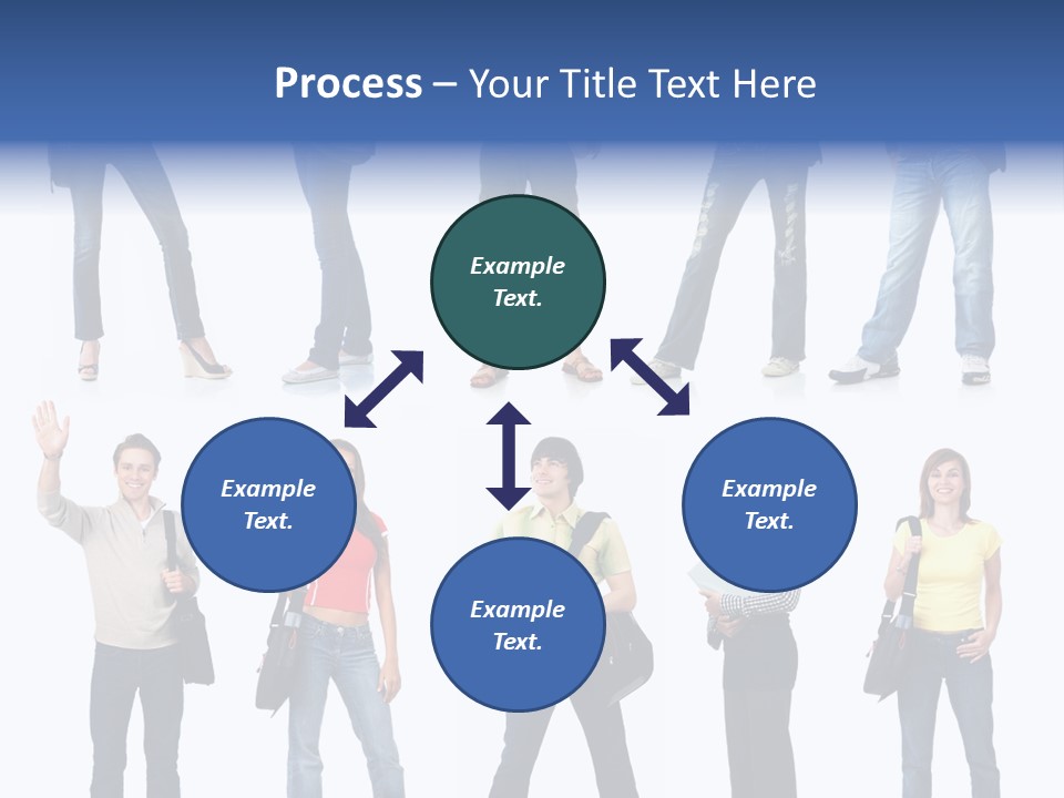 Students White Background PowerPoint Template