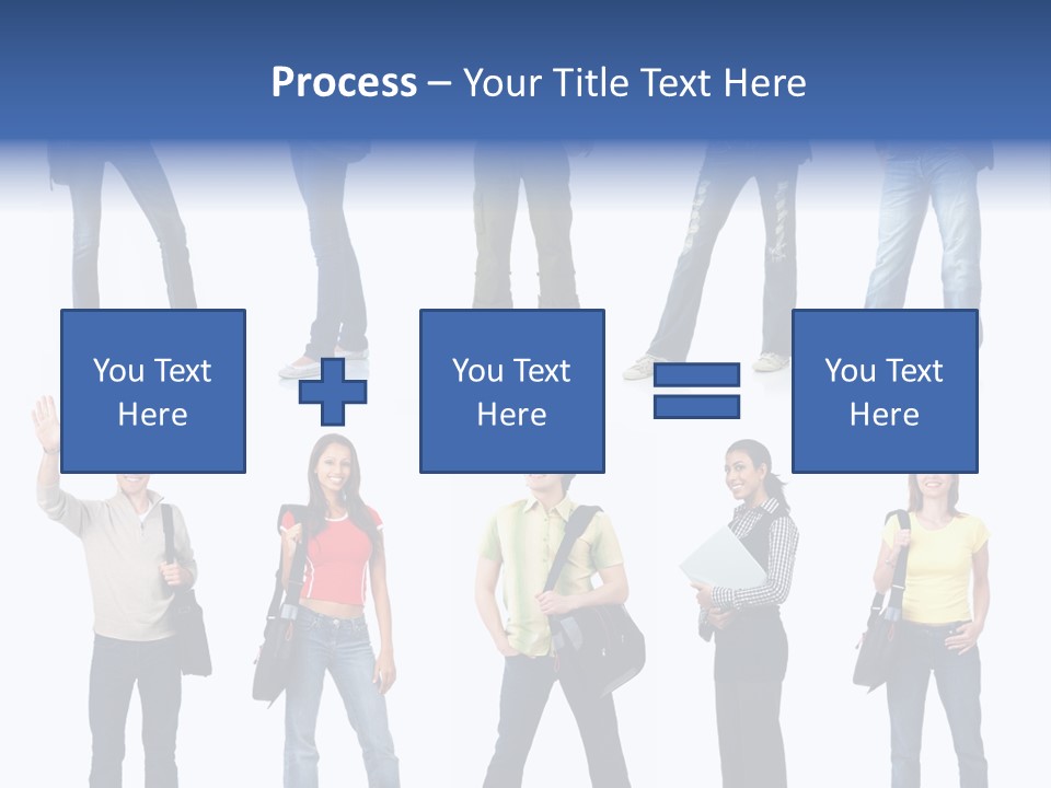 Students White Background PowerPoint Template