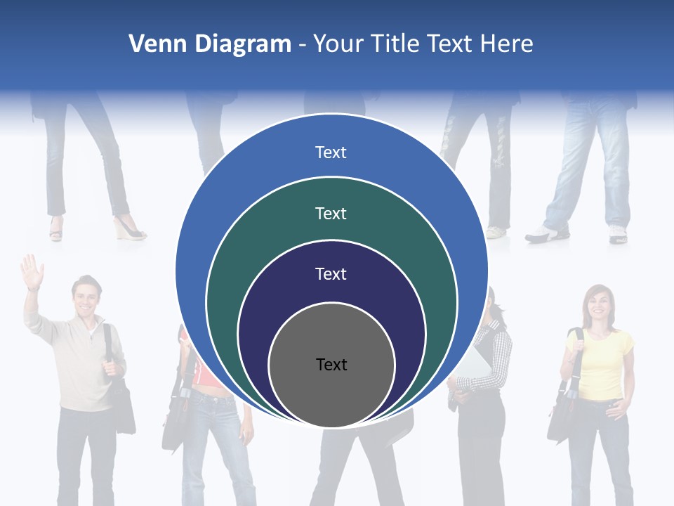 Students White Background PowerPoint Template