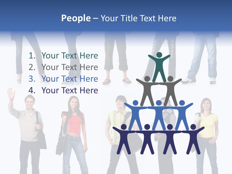 Students White Background PowerPoint Template