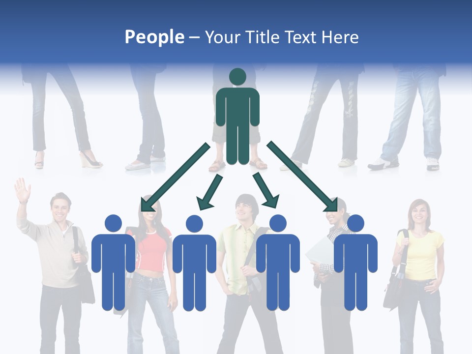 Students White Background PowerPoint Template