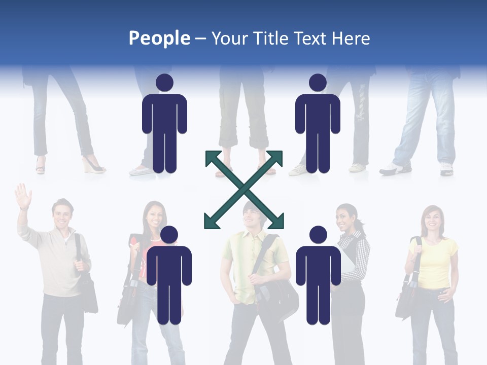 Students White Background PowerPoint Template