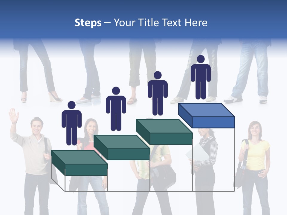 Students White Background PowerPoint Template