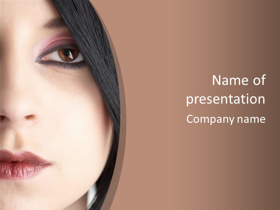 Emo Woman PowerPoint Template