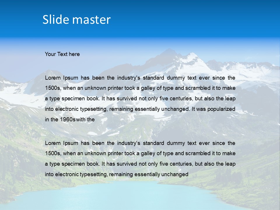 Beautiful Mountain PowerPoint Template