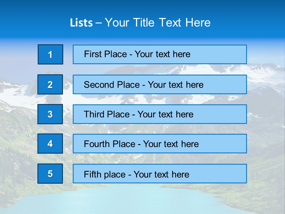 Beautiful Mountain PowerPoint Template
