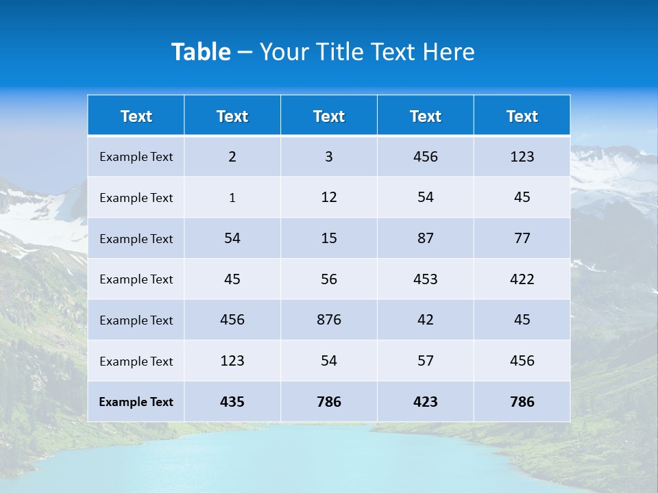 Beautiful Mountain PowerPoint Template